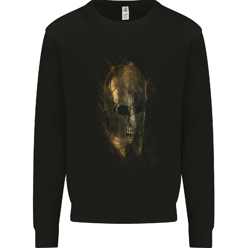 Barbarian Skull Gym Training Top Spartan Mens Sweatshirt Jumper Hoodie with Hem Embroidery Detailed Premium Barbarian Skull Gym Training Top Spartan Mens Sweatshirt Jumper Hoodie with Hem Embroidery Detailed Premium