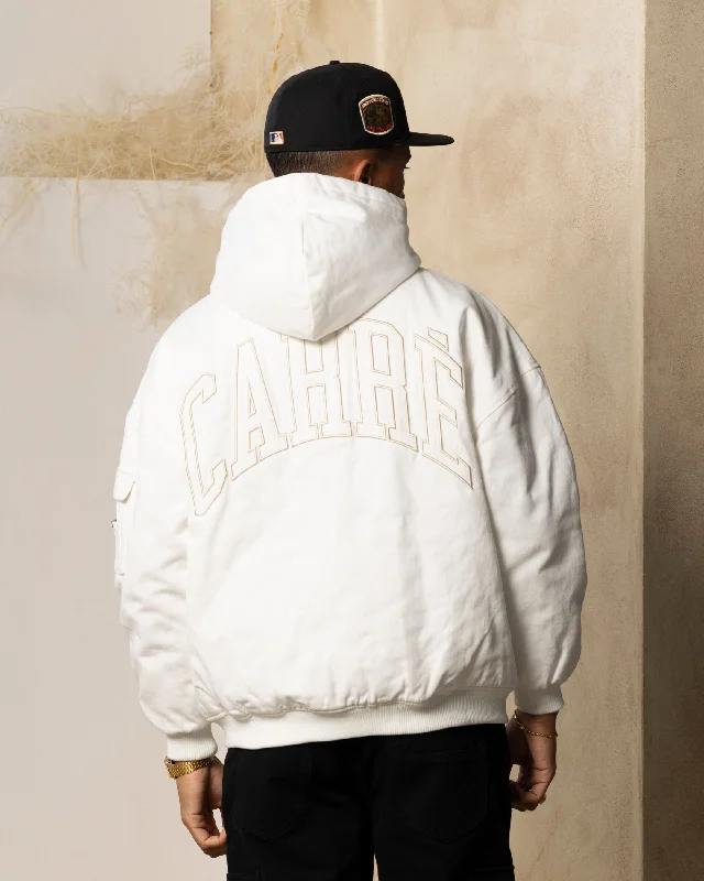 Carre Arch Work Bomber Jacket Off White Appliqued Jacket Beaded Jacket Sequined Jacket Carre Arch Work Bomber Jacket Off White Appliqued Jacket Beaded Jacket Sequined Jacket