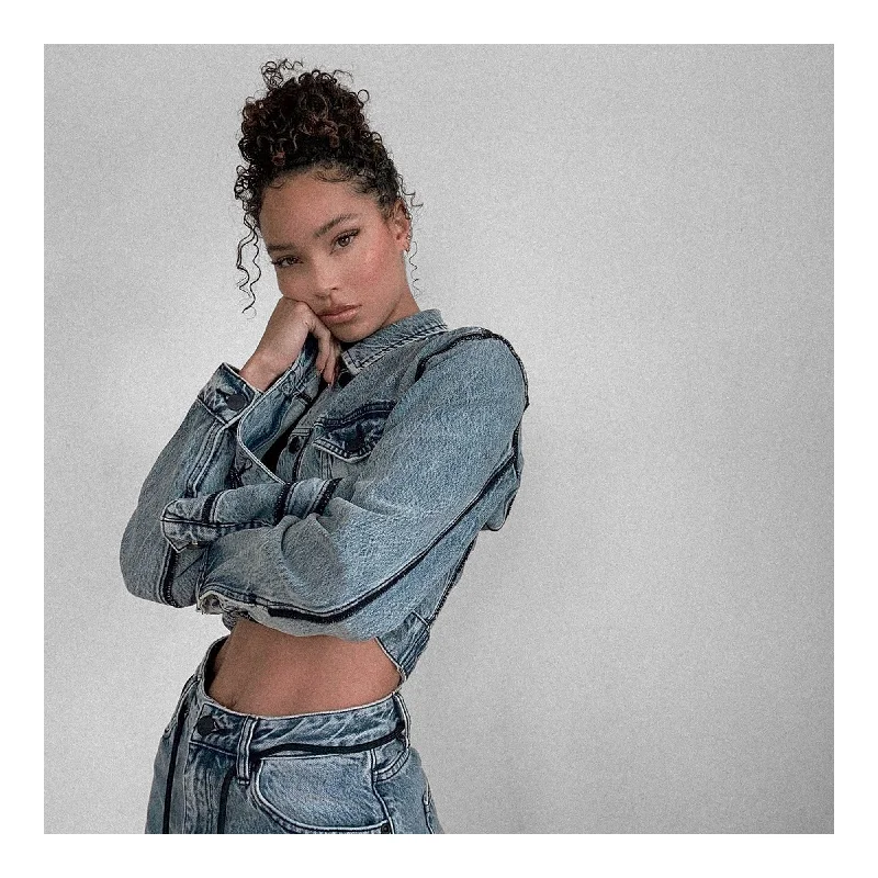 The Anti Order Women's Post Modern Denim Jacket Bleached Blue Jersey Jacket Tulle Jacket Batik Jacket The Anti Order Women's Post Modern Denim Jacket Bleached Blue Jersey Jacket Tulle Jacket Batik Jacket