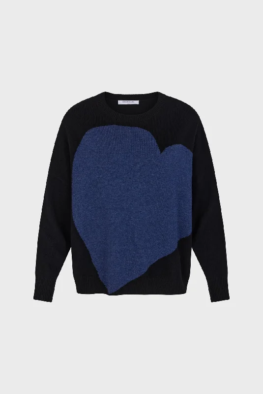 Pullover/vest Jordane Dau87a243 Blue Boat Neck Sweater