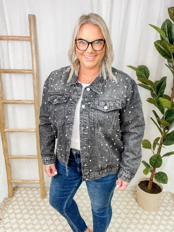 Charlie Pearl Detail Jacket One-Shoulder Jacket Off-the-Shoulder Jacket Asymmetrical Jacket Charlie Pearl Detail Jacket One-Shoulder Jacket Off-the-Shoulder Jacket Asymmetrical Jacket