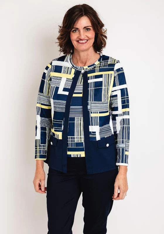 Avalon Abstract Print Jacket & Top Twinset, Navy Lemon Satin Jacket Silk Jacket Chiffon Jacket Avalon Abstract Print Jacket & Top Twinset, Navy Lemon Satin Jacket Silk Jacket Chiffon Jacket