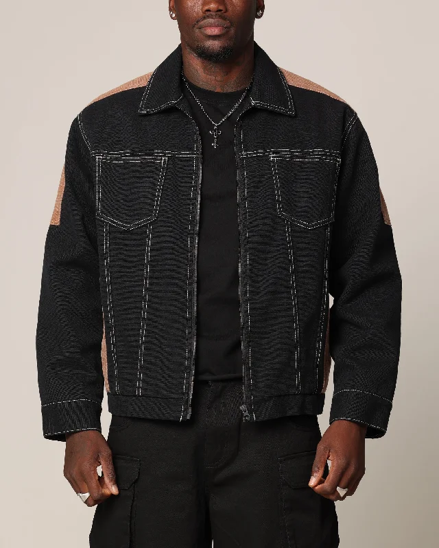 Saint Morta Outlaw Rodeo Jacket Black/Brown Chenille Jacket Brocade Jacket Lace Jacket Saint Morta Outlaw Rodeo Jacket Black/Brown Chenille Jacket Brocade Jacket Lace Jacket