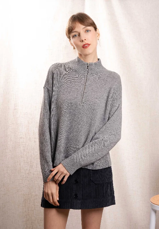Pullover 8130 Grey Boat Neck Sweater