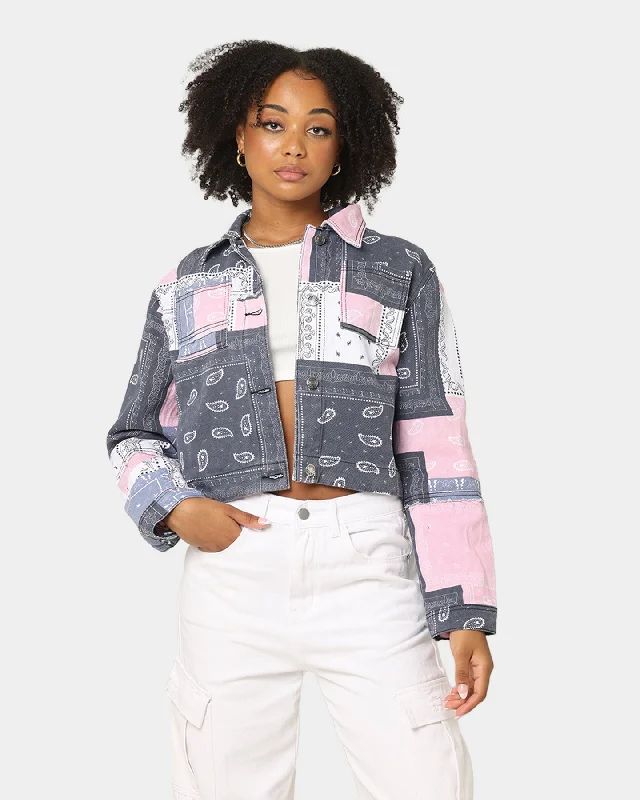 XXIII Women's Gytha Paisley Jacket Muti-coloured Snapped Jacket Toggled Jacket Drawstring Jacket XXIII Women's Gytha Paisley Jacket Muti-coloured Snapped Jacket Toggled Jacket Drawstring Jacket