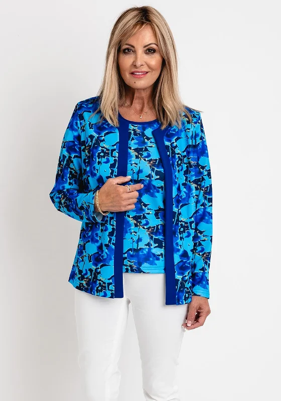 Avalon Print Jacket & Top Twinset, Blue Oversized Jacket Tailored Jacket Straight Jacket Avalon Print Jacket & Top Twinset, Blue Oversized Jacket Tailored Jacket Straight Jacket