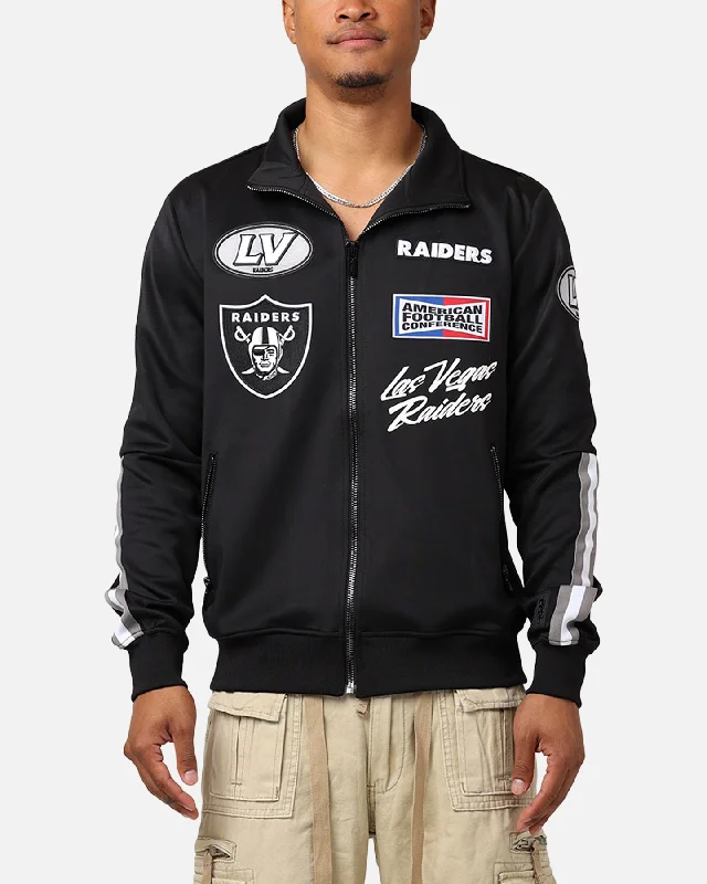 Pro Standard Las Vegas Raiders Fast Lane Track Jacket Black Anorak Shell Jacket Lightweight Jacket Pro Standard Las Vegas Raiders Fast Lane Track Jacket Black Anorak Shell Jacket Lightweight Jacket
