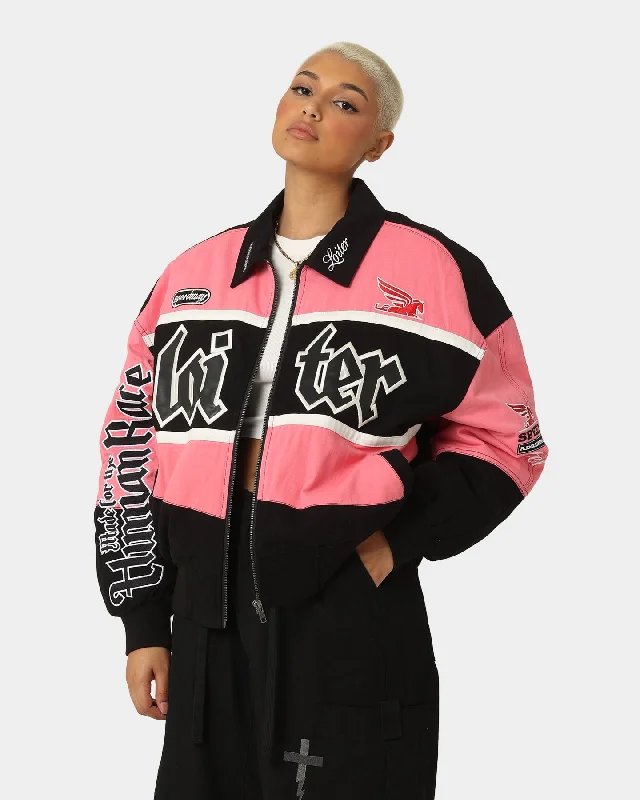 Loiter Drift Circuit Jacket Pink/Black Print Jacket Jacquard Jacket Embroidered Jacket Loiter Drift Circuit Jacket Pink/Black Print Jacket Jacquard Jacket Embroidered Jacket