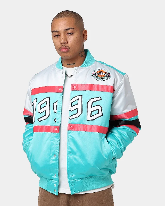 Mitchell & Ness All Star Game Heavy Satin Jacket Teal Quilted Jacket Puffer Jacket Insulated Jacket Mitchell & Ness All Star Game Heavy Satin Jacket Teal Quilted Jacket Puffer Jacket Insulated Jacket