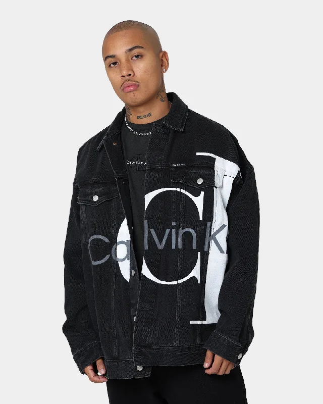 Calvin Klein Extreme Oversized Denim Jacket Denim Black Satin Jacket Silk Jacket Chiffon Jacket Calvin Klein Extreme Oversized Denim Jacket Denim Black Satin Jacket Silk Jacket Chiffon Jacket