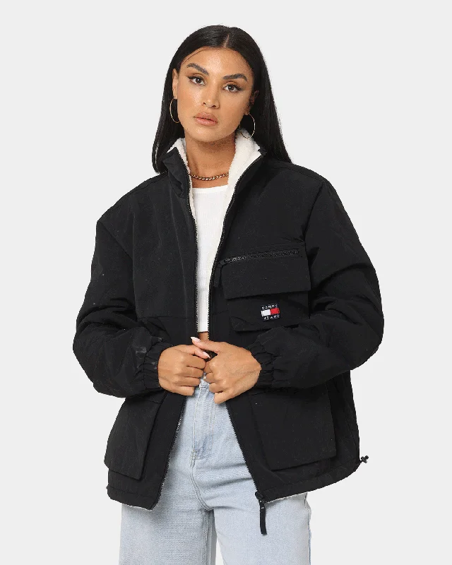 Tommy Jeans Reversible Sherpa Jacket Black Corduroy Jacket Velvet Jacket Brocade Jacket Tommy Jeans Reversible Sherpa Jacket Black Corduroy Jacket Velvet Jacket Brocade Jacket