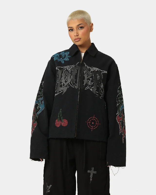 Loiter Spectre Work Jacket Vintage Black Nylon Jacket Polyester Jacket Spandex Jacket Loiter Spectre Work Jacket Vintage Black Nylon Jacket Polyester Jacket Spandex Jacket