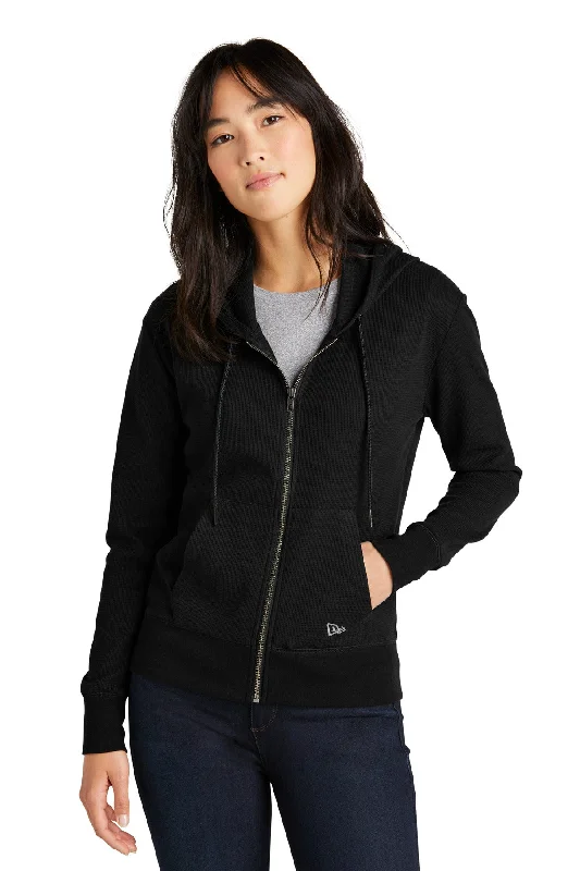 New Era® Ladies Thermal Full-Zip Hoodie LNEA141 Hoodie with Rhinestones Sparkly Elegant