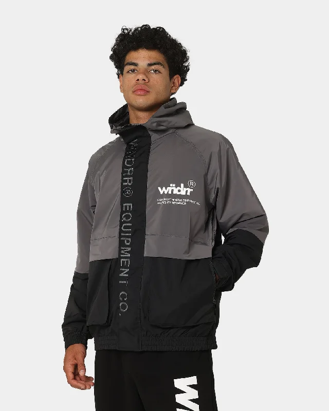 WNDRR In Line Spray Windbreaker Jacket Charcoal Elasticated Jacket Padded Jacket Insulated Jacket WNDRR In Line Spray Windbreaker Jacket Charcoal Elasticated Jacket Padded Jacket Insulated Jacket