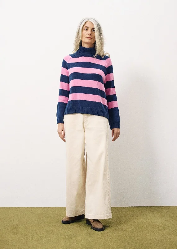 Pullover Chm-24035 Aggie Bleu-Marine Chenille Soft Sweater