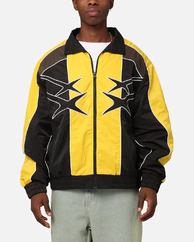 Loiter Paradise Track Jacket Black/Yellow Nylon Jacket Polyester Jacket Spandex Jacket Loiter Paradise Track Jacket Black/Yellow Nylon Jacket Polyester Jacket Spandex Jacket