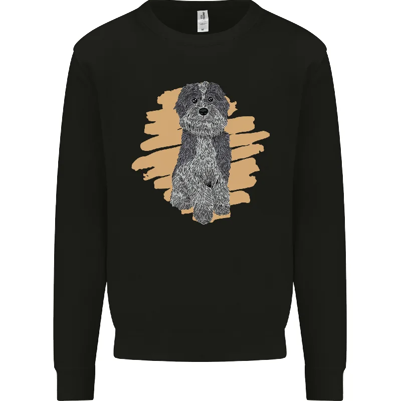 Aussie Doodle Mens Sweatshirt Jumper Hoodie with Oversized Fit Loose Comfortable