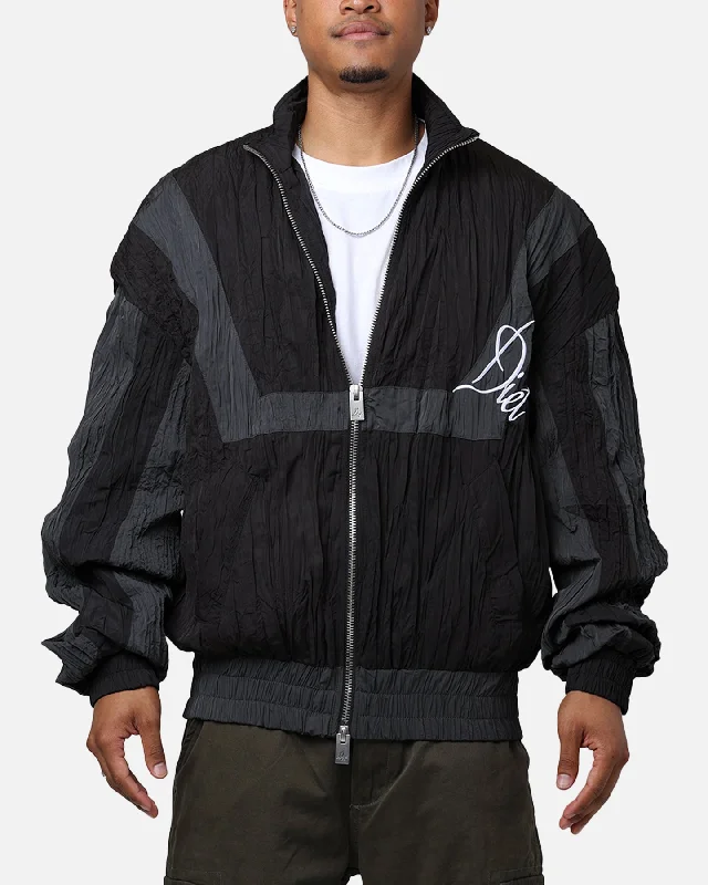 Diet Starts Monday Crinkled Nylon Track Jacket Black/Grey Fleece Jacket Down Jacket Parka Diet Starts Monday Crinkled Nylon Track Jacket Black/Grey Fleece Jacket Down Jacket Parka