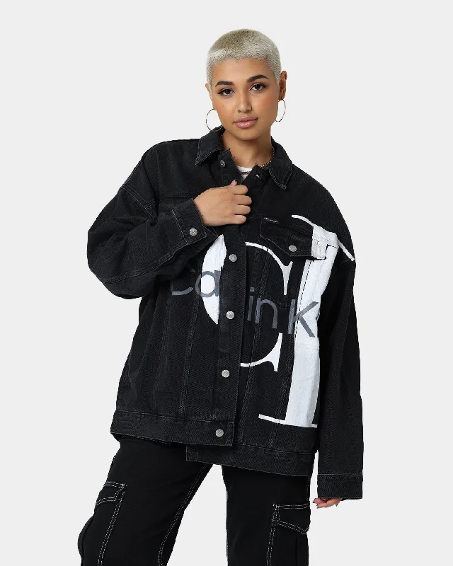 Calvin Klein Extreme Oversized Denim Jacket Denim Black Cotton Jacket Linen Jacket Terry Jacket Calvin Klein Extreme Oversized Denim Jacket Denim Black Cotton Jacket Linen Jacket Terry Jacket