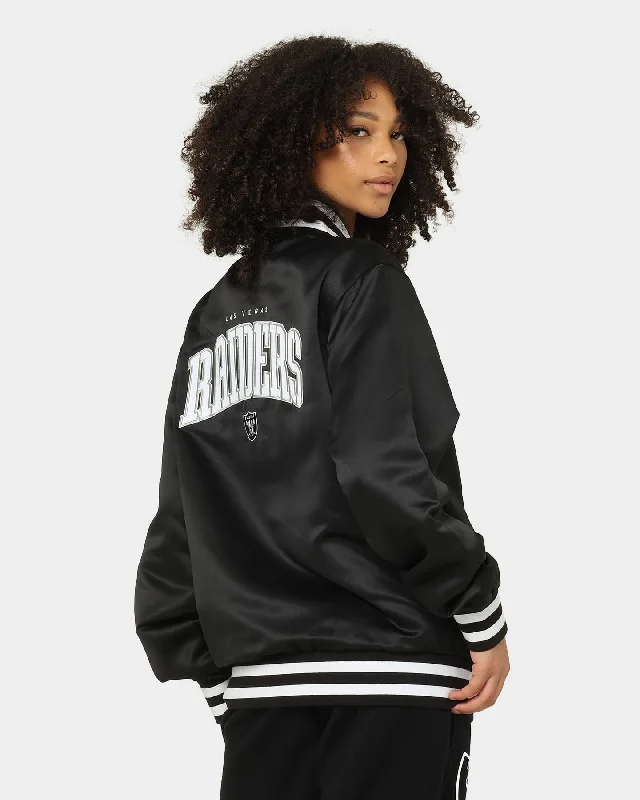New Era Las Vegas Raiders Stencil Jacket Black Tiered Jacket Buttoned Jacket Zippered Jacket New Era Las Vegas Raiders Stencil Jacket Black Tiered Jacket Buttoned Jacket Zippered Jacket
