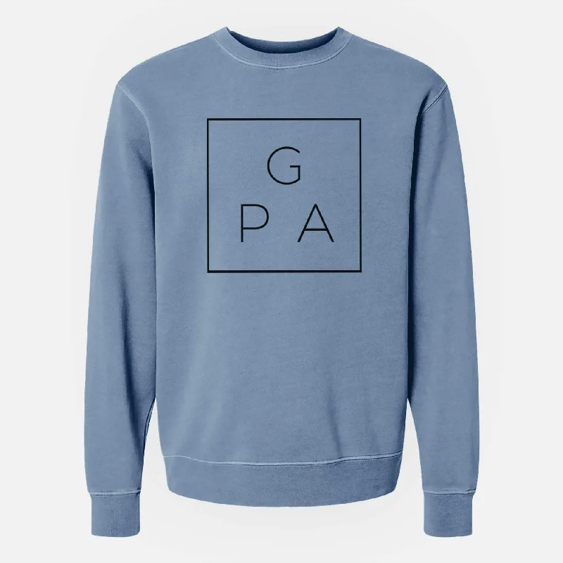 gpa Boxed - Unisex Pigment Dyed Crew Sweatshirt Hoodie with Fur Luxurious Winter