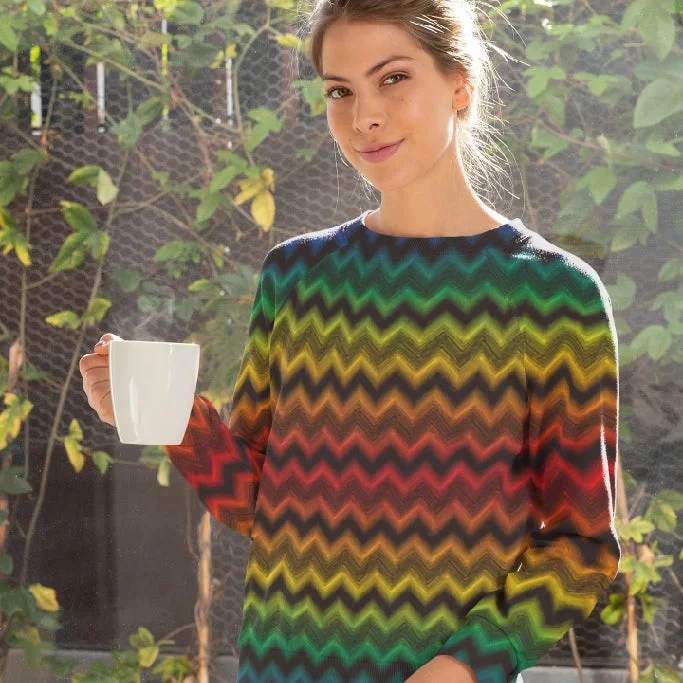 65 MCMLXV Unisex LGBT Pride Chevron Print Fleece Sweatshirt Hoodie with Front Slit Layering Stylish 65 MCMLXV Unisex LGBT Pride Chevron Print Fleece Sweatshirt Hoodie with Front Slit Layering Stylish