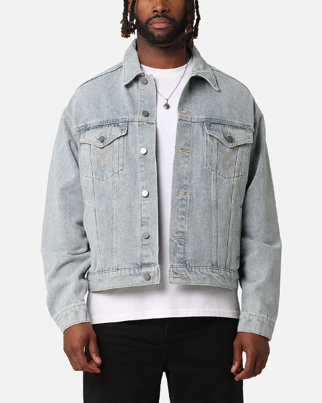 XXIII Classic Trucker Denim Jacket Superwash Blue Belted Jacket Elasticated Jacket Padded Jacket XXIII Classic Trucker Denim Jacket Superwash Blue Belted Jacket Elasticated Jacket Padded Jacket