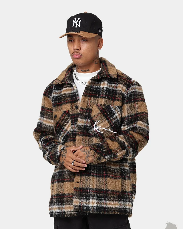 Karl Kani Chest Signature Wool Blend Jacket Sand Trench Coat Raincoat Waterproof Jacket Karl Kani Chest Signature Wool Blend Jacket Sand Trench Coat Raincoat Waterproof Jacket