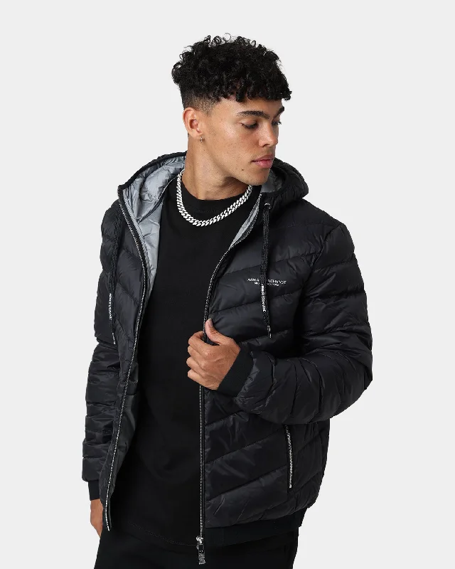 Armani Exchange Giacca Piumino Puffer Jacket Black/Melange Grey Snapped Jacket Toggled Jacket Drawstring Jacket Armani Exchange Giacca Piumino Puffer Jacket Black/Melange Grey Snapped Jacket Toggled Jacket Drawstring Jacket