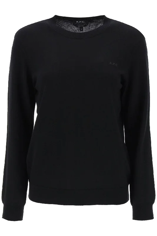 wool crewneck pullover WVAWM F23289 NOIR Cashmere Luxurious Pullover
