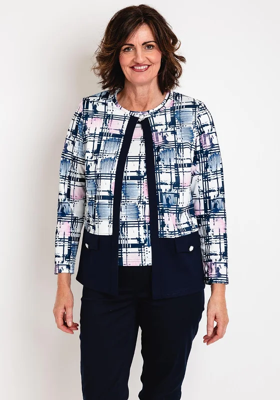 Via Veneto Abstract Print Jacket & Top Twinset, Pink Navy Cotton Jacket Linen Jacket Terry Jacket Via Veneto Abstract Print Jacket & Top Twinset, Pink Navy Cotton Jacket Linen Jacket Terry Jacket