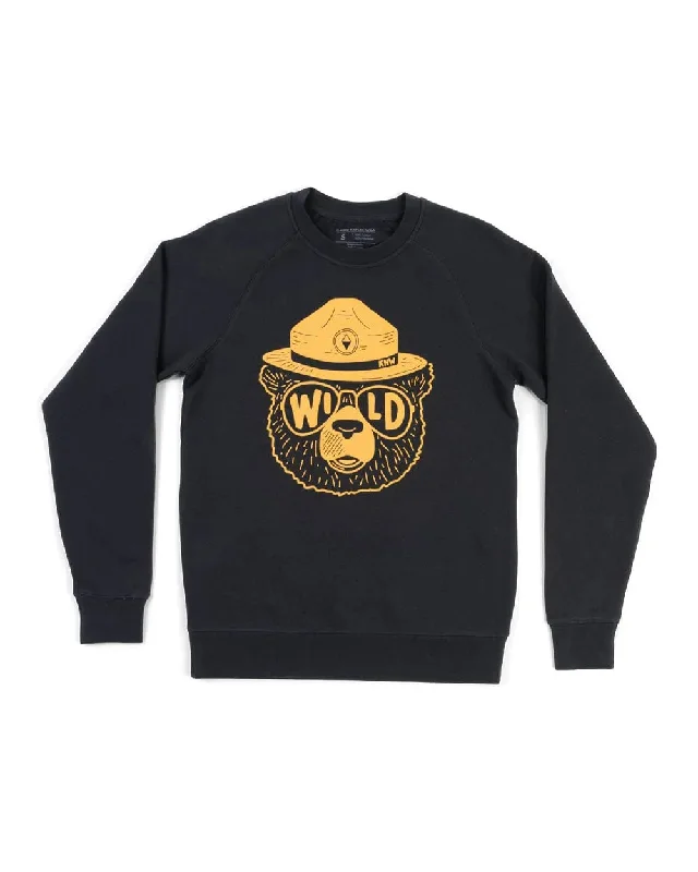 Wildbear Unisex Pullover | Coal Faux Fur Trim