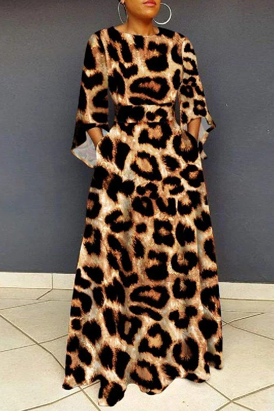 PRINT CASUAL PRINT PRINTING O NECK PRINTED DRESS DRESSES