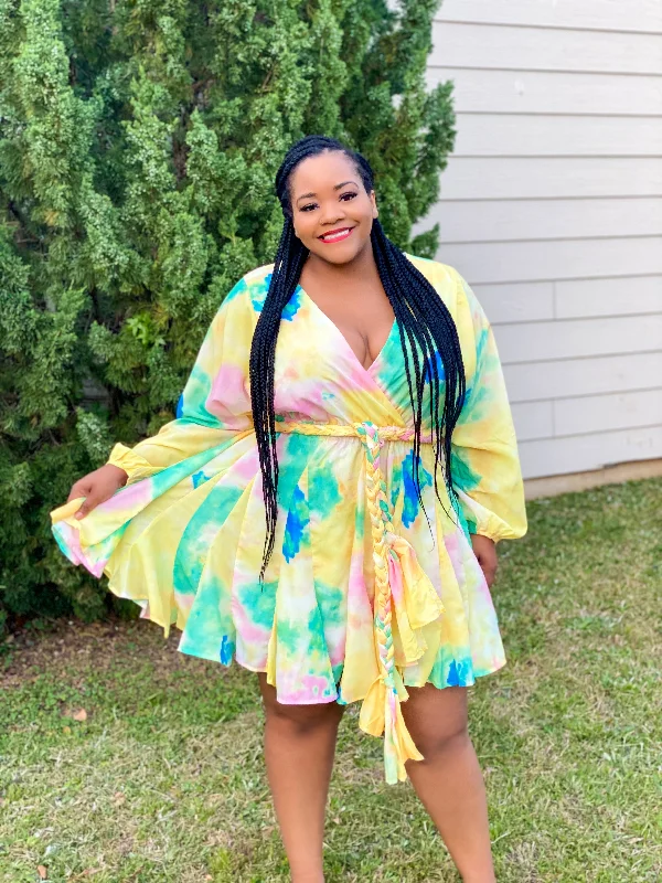 Pretty Pastel Tie-Dye Dress