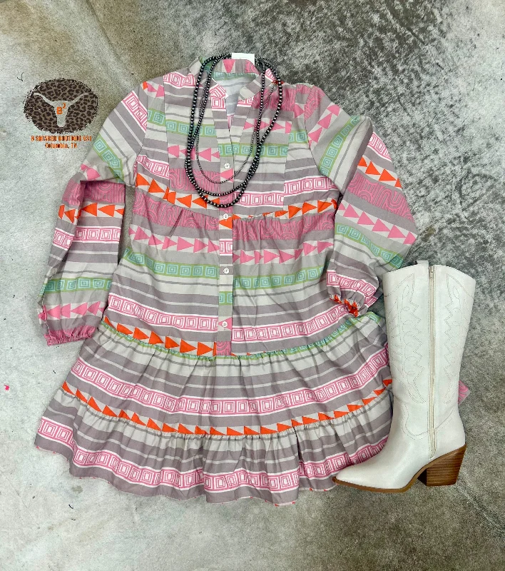 The Sweetwater Aztec Dress S-XL