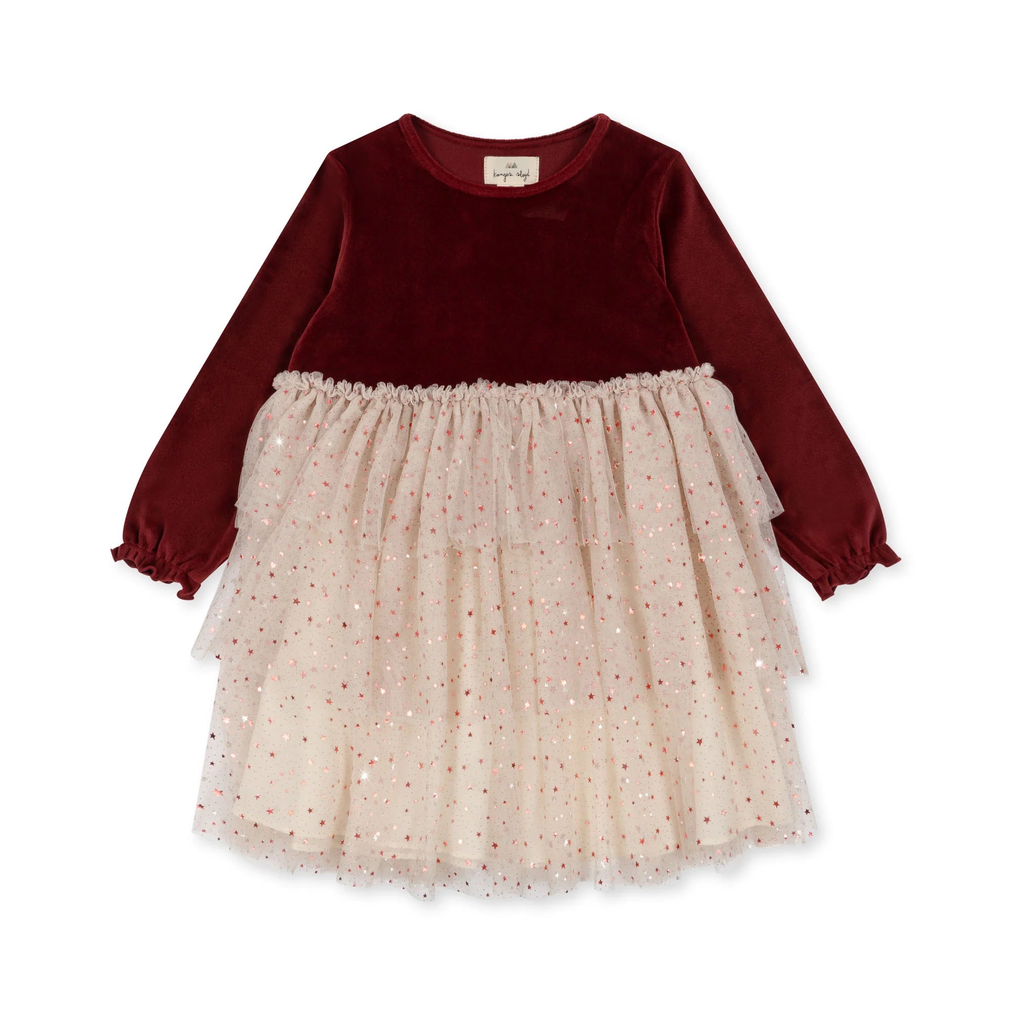 (KS4670)Belis Velvet Dress - Red Dahlia