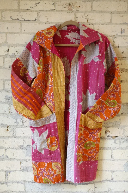 Effie Coat (S) Asymmetrical Collar Hooded Zippered