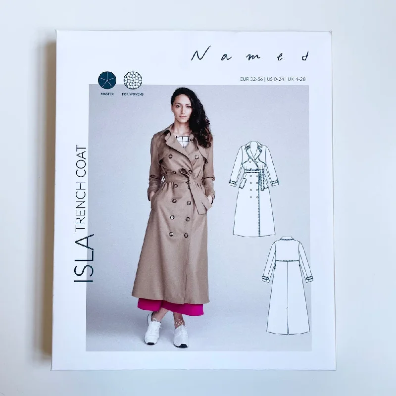 Named Patterns : Isla Trench Coat Bodycon Sheath Shift