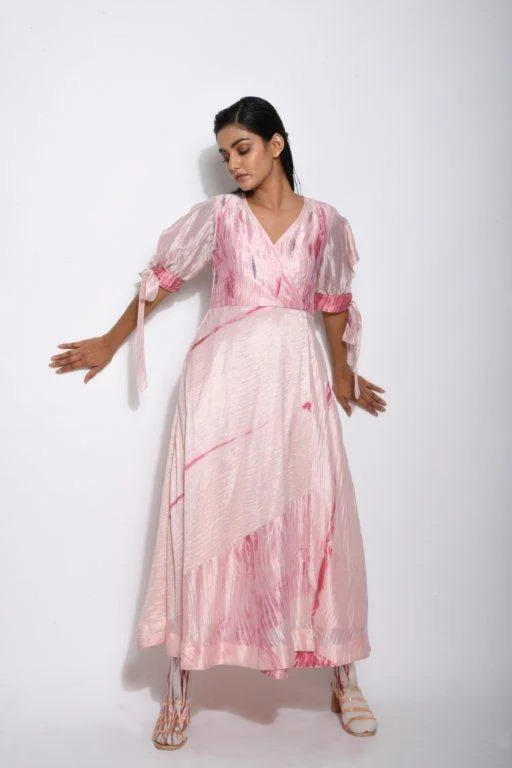 Rose Punch Bias Cut Dress