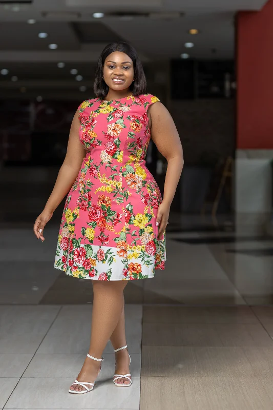 Multi Colored Aline Dress