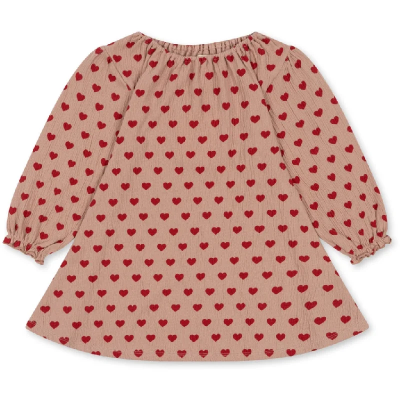 (KS5934) CHLEO DRESS GOTS  - Coeur Mahogany