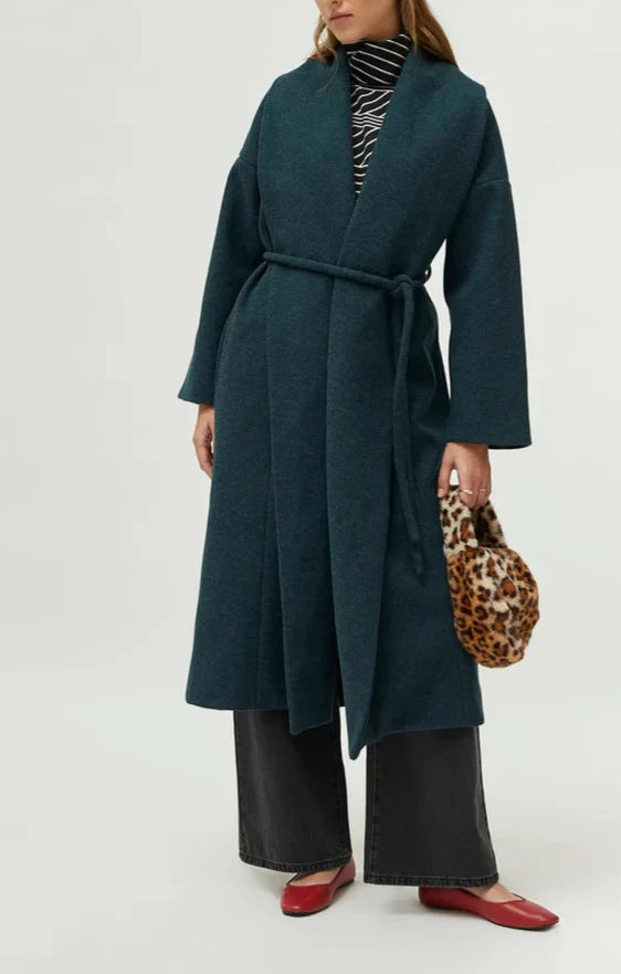 Darcy Coat Satin Silk Chiffon
