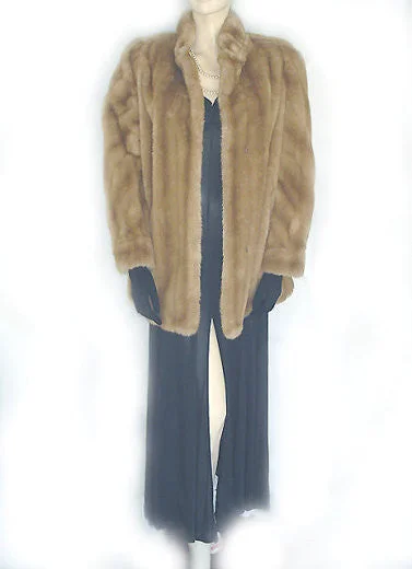 VINTAGE TISSAVEL FROM FRANCE FAUX FUR COAT WITH FAUX LEATHER TRIM A-Line Ball Gown Mermaid VINTAGE TISSAVEL FROM FRANCE FAUX FUR COAT WITH FAUX LEATHER TRIM A-Line Ball Gown Mermaid