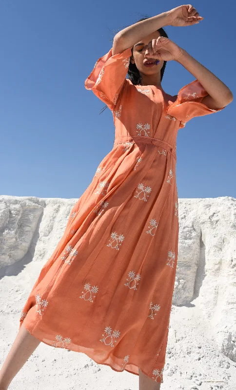 Motifs Fabric Rust Must Dress