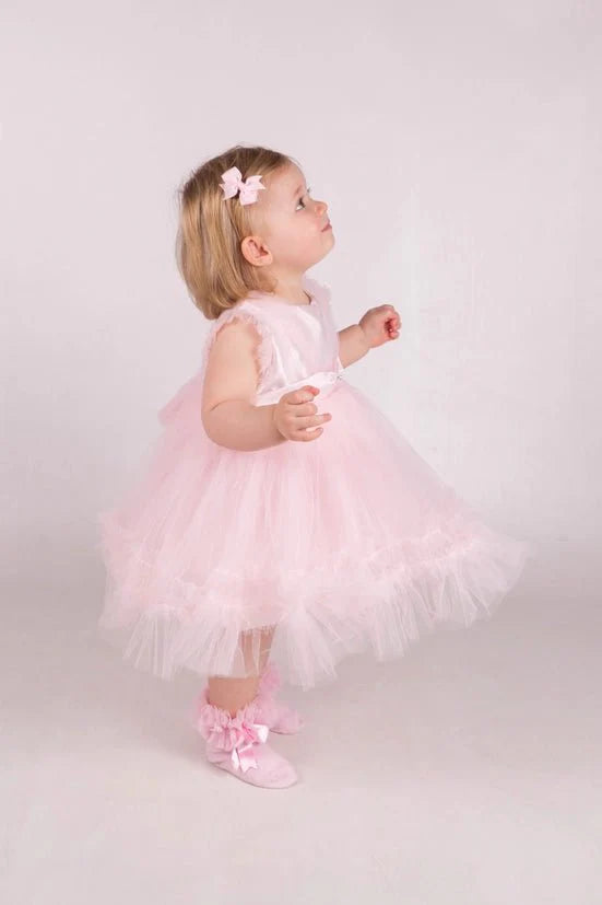 Stunning Baby Pink Occasion Dress - Your Little One's Perfect Outfit