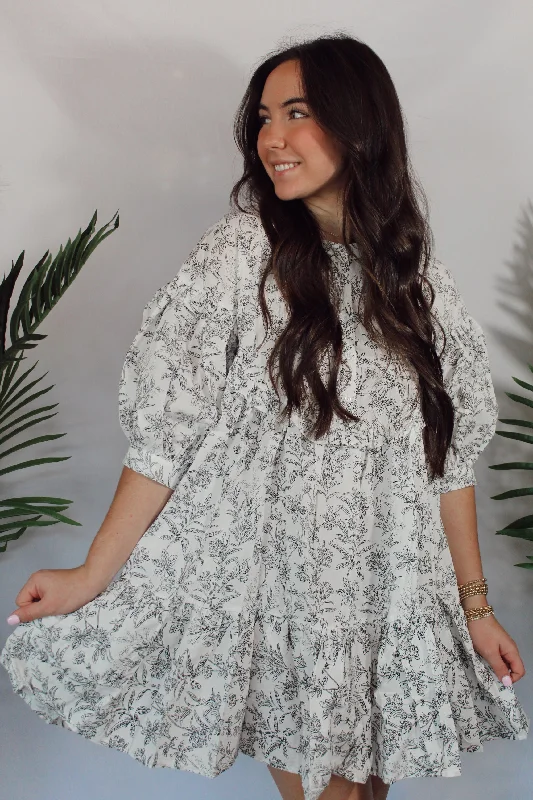 Ruffle Tiered Floral Dress