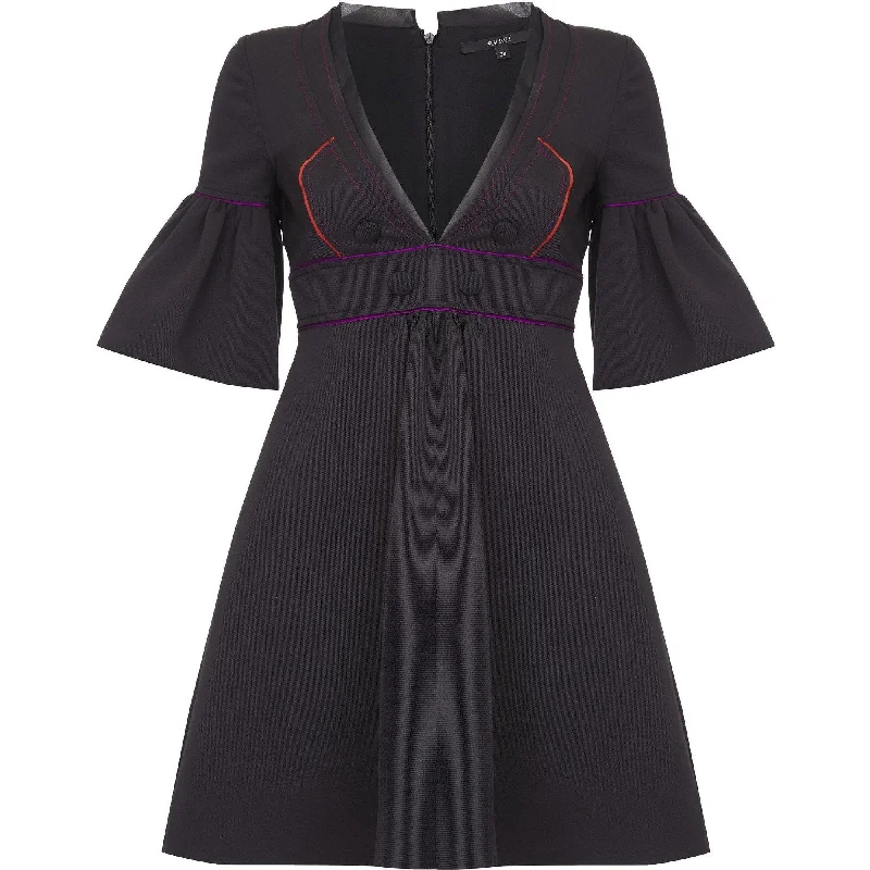 Runway Documented Gucci Spring/Summer 2007 Black Silk Purple & Orange Dress