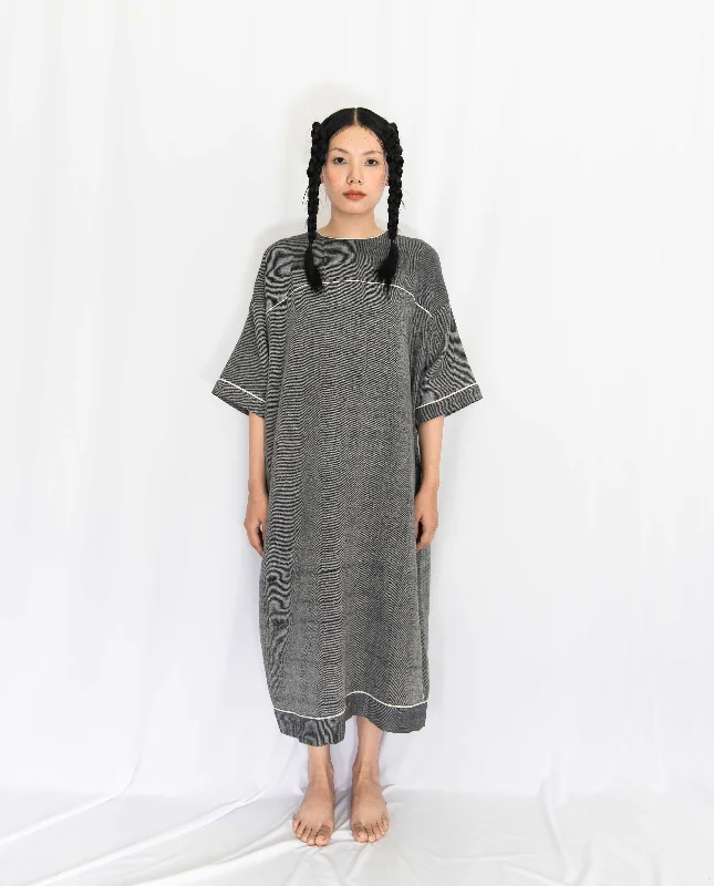 GAMMIN COTTON DENIM GREY DRESS