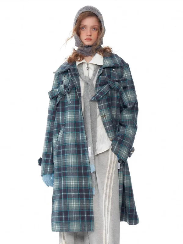 Retro high-end plaid coat【s0000011055】 Houndstooth Coat Plaid Coat Tartan Coat