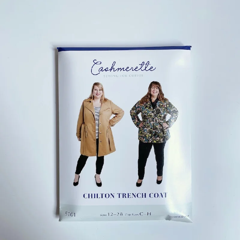 Cashmerette Patterns : Chilton Trench Coat Trench Wool Cashmere